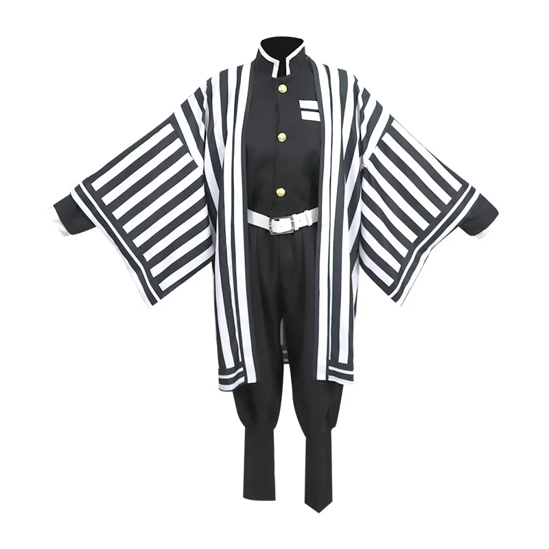 Anime Dämonen töter Cosplay Kimetsu kein Yaiba Iguro Obanai Cosplay Kostüm Kimono Uniform Perücke Halloween Party Outfit für Männer Frauen