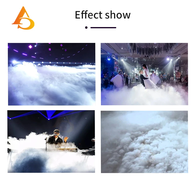 3500W/6000w Low Lying Smoke Machine Nimbus Dry Ice Fog Machine Stage Effect For DJ Wedding Stage Party Events Smoke Generator