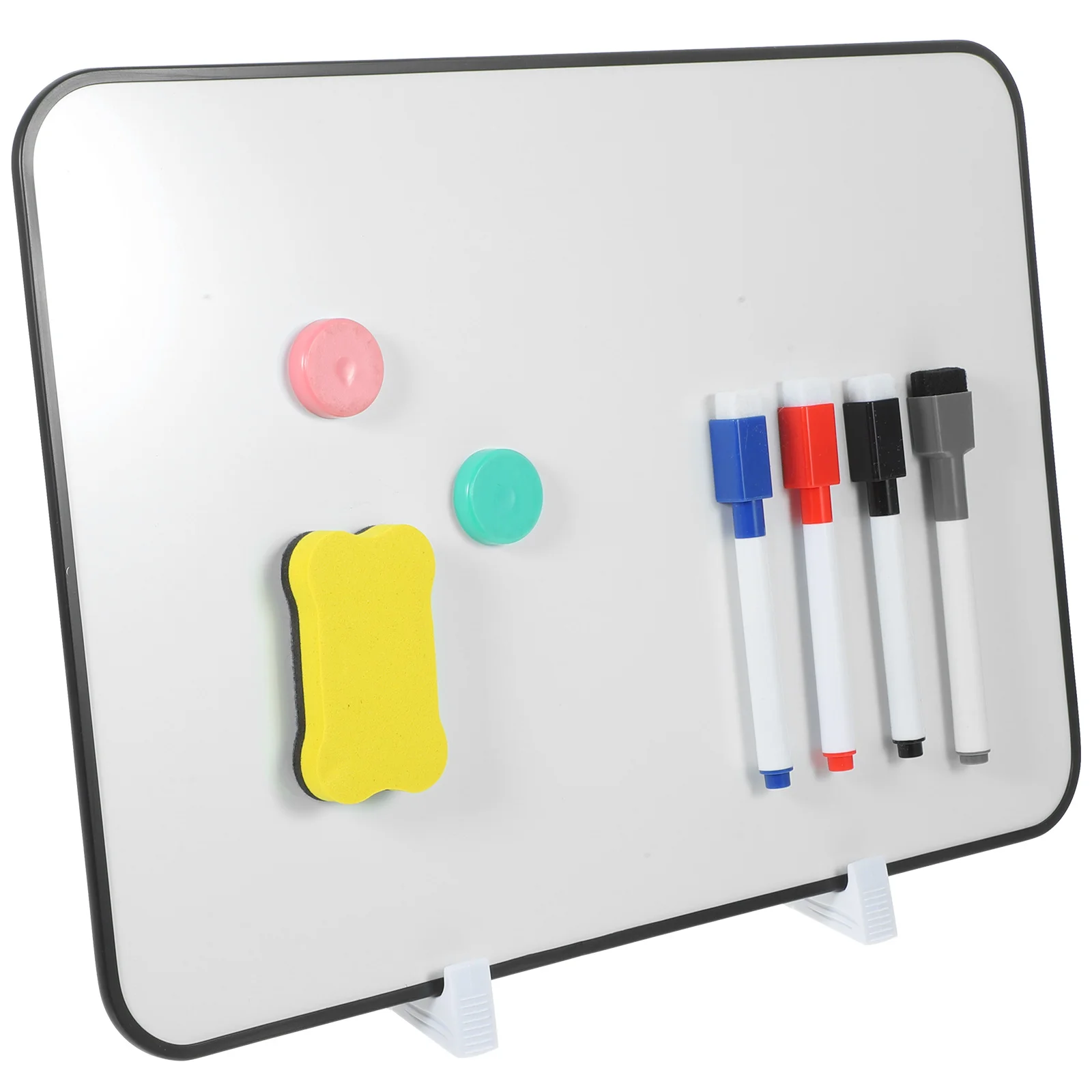 Doppelseitige Schreibtafel großer weißer Schreibtisch trocken löschen tragbare Whiteboard Desktop Office Magnet für Kühlschrank