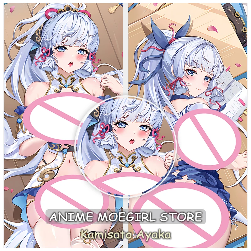 Genshin Kamisato Ayaka Cute Body Pillowcase Decor Home 3D Double-sided Printed Throw Pillow Cover Scaramouche Cojines Dakimakura