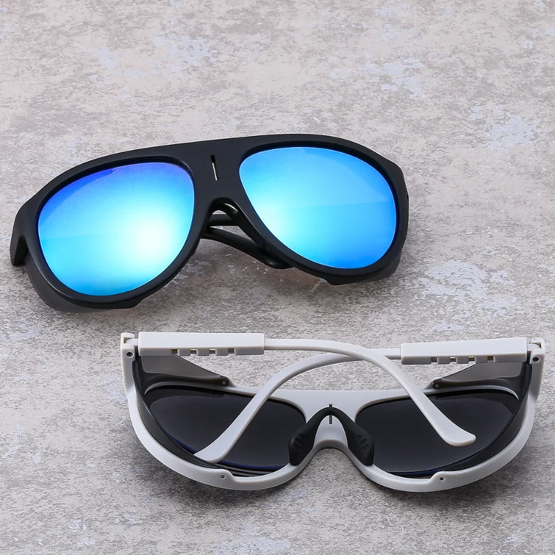 New Large Frame Stretch Leg Sunglasses for Men and Women Outdoor Sports Dazzling TAC Polarized Sun Glasses Uv400 Eyewear