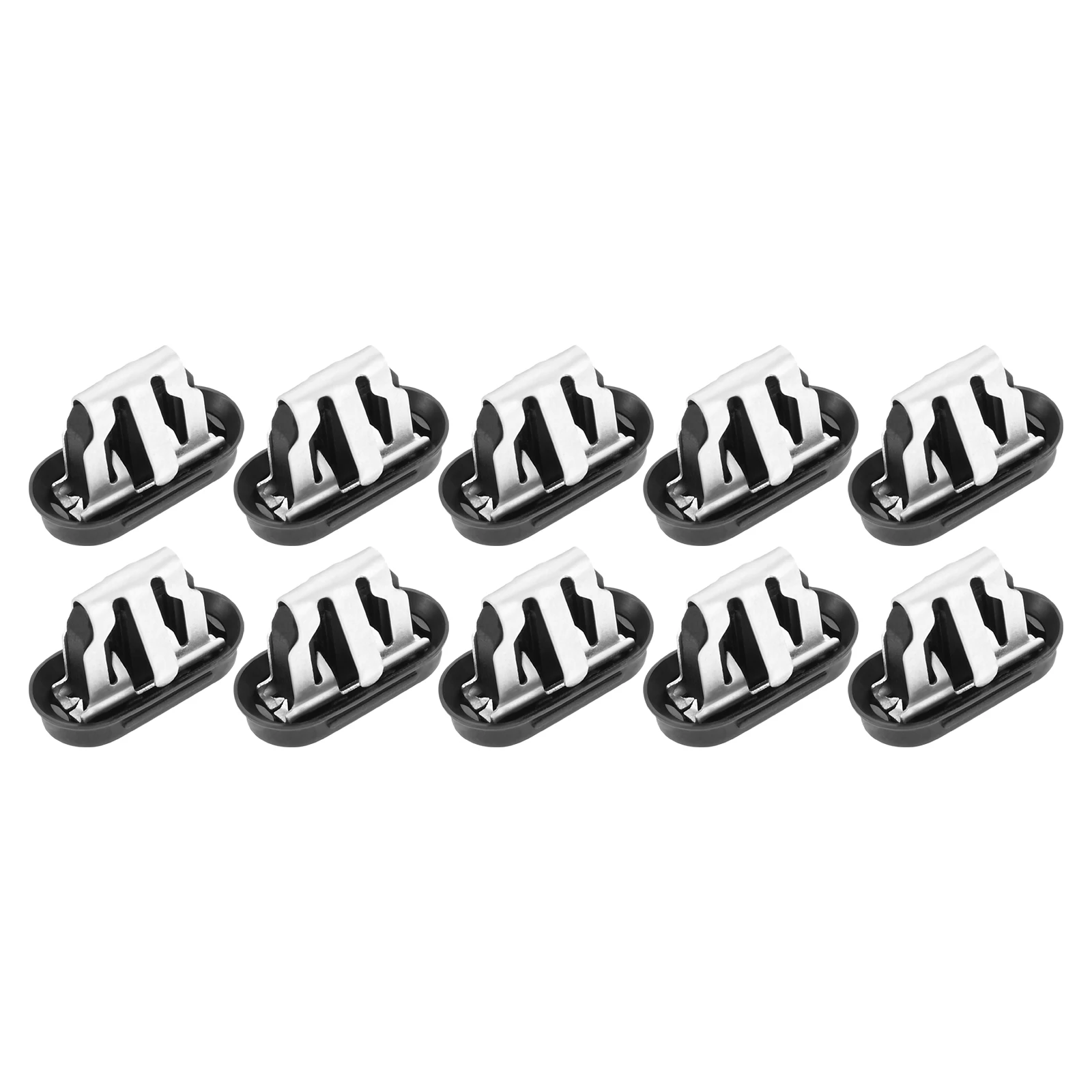 10pcs 1110167-00-A Tesla Model 3 2020-2022 실버 + 블랙 고정 자동차 하부 리프 플레이트 플라스틱 실버 + 블랙 썸네일 3