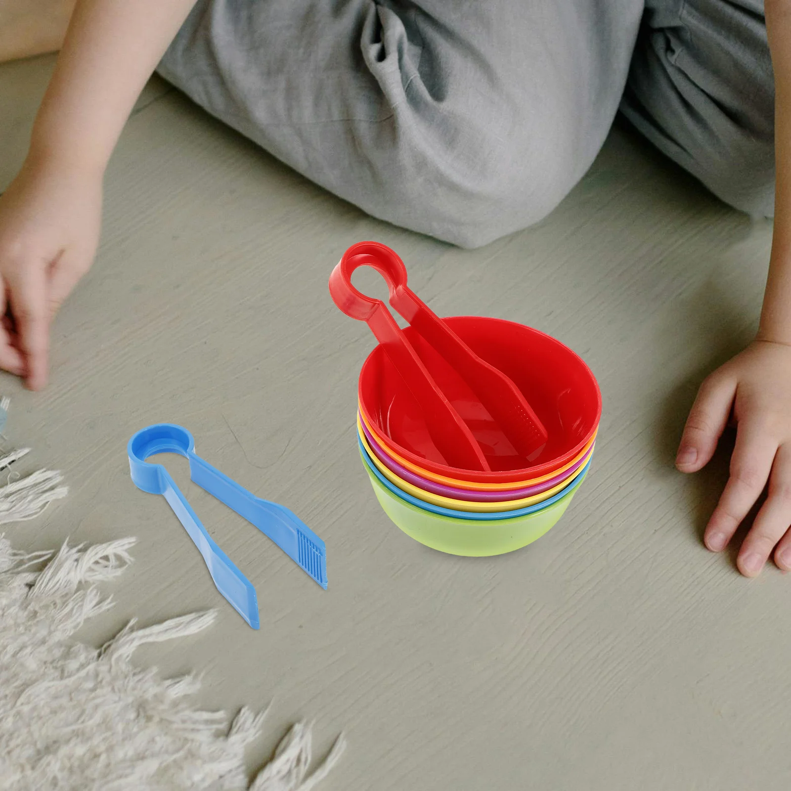 Sorting Bowls Game Color Colour Learning Toys Counting Math Fine Motor Skills Sorter