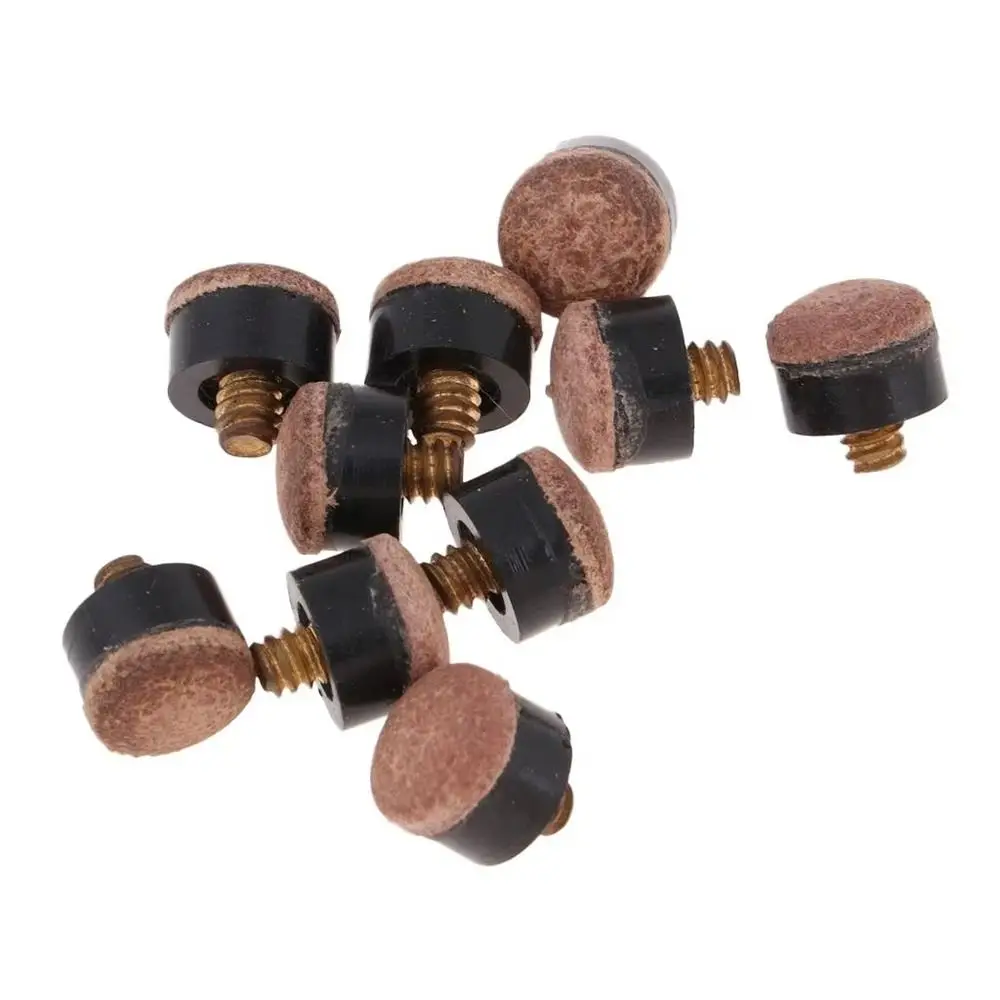 20Pcs Snooker Pool Billiards Cue Tips Pole Repair Accessories Screw In Billiards Tip 10/11/12/13mm Replacement Parts
