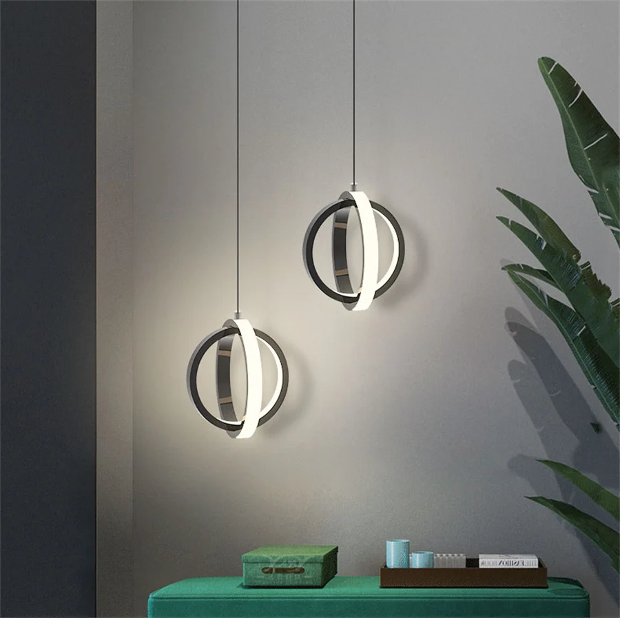 19W Nordic Creative restaurant LED Pendant Lamps Restaurant Bar Kitchen Pendant Light Island Shop Bar Cafe Hanging Light image 3