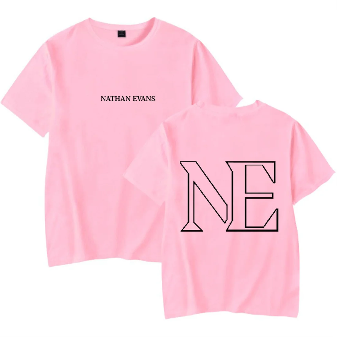 ناثان إيفانز تي شيرت فريد قصير الأكمام Harajuku بلايز عادية تي شيرت الهيب هوب طاقم الرقبة التي شيرت للجنسين Crewneck الشارع الشهير البلوفرات