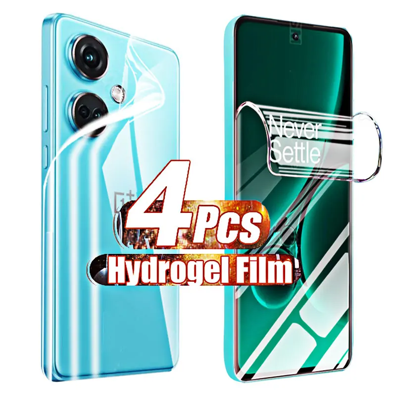 Full Cover Hydrogel Film 4-1PCS Gel for OnePlus Nord CE3 Screen Protector for Oneplus Nord CE 3 2 Lite 2T 5G Not Glass Case Back