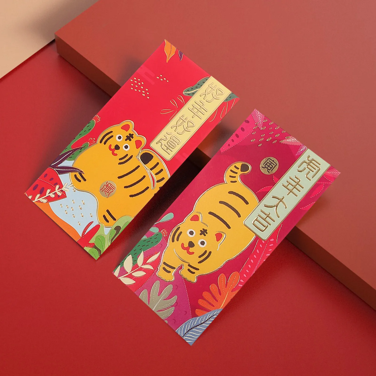 

36Pcs Large Quantity Red Packets Lucky Money Envelopes for New Year Wedding Festival Gift Giving Decorative Paper