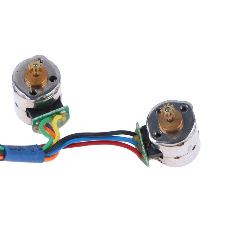 5Pcs/Set 8mm Micro Stepper Motor Small Electric 2-Phase 4-Wire Stepper Motor Precision with Copper Gear Connecting Wire