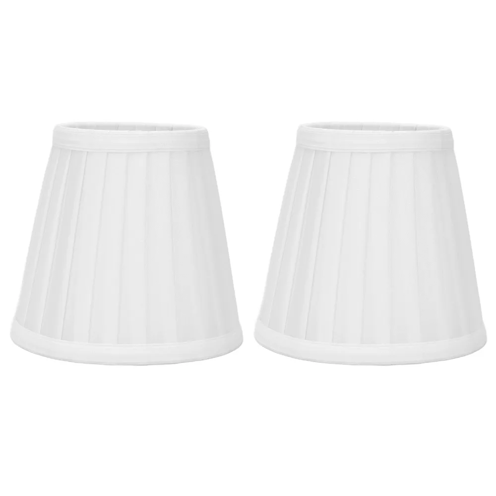 

2PCS White/Yellow/Red Small Lamp Shade Fabric Clip On Design Barrel Fabric Lampshade Lightweight Clip On Lamp Shade Wall Lamp