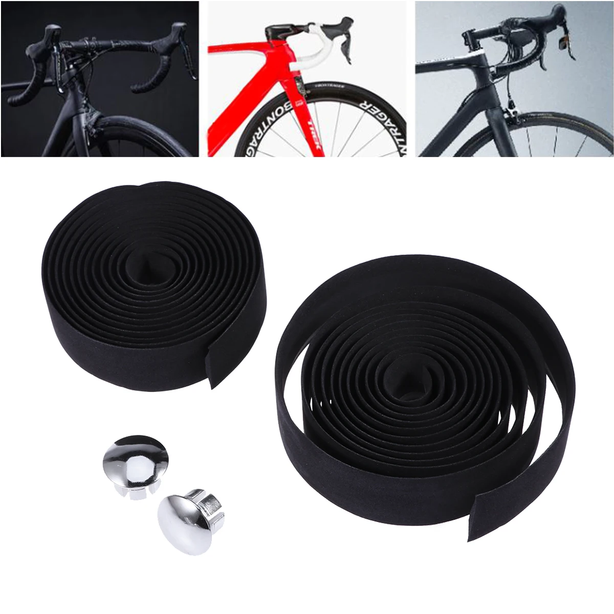

Non-slip Belt Bike Handlebar Tape Cycling Grip Road Mountain Bicycle Comfortable Cork Material Abrasion Resistant Thin Wall