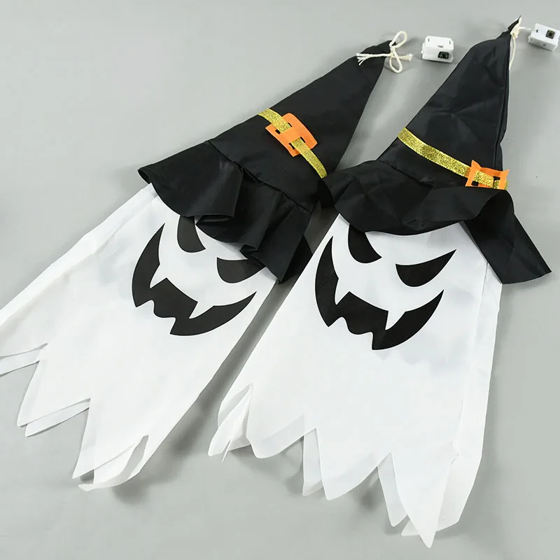 Halloween-Leuchtende Geister-Hängefahnen, Innendekoration, leuchten im Dunkeln, Laterne, Partyzubehör, für Zuhause, draußen, Hof, Anhänger – Detail 8