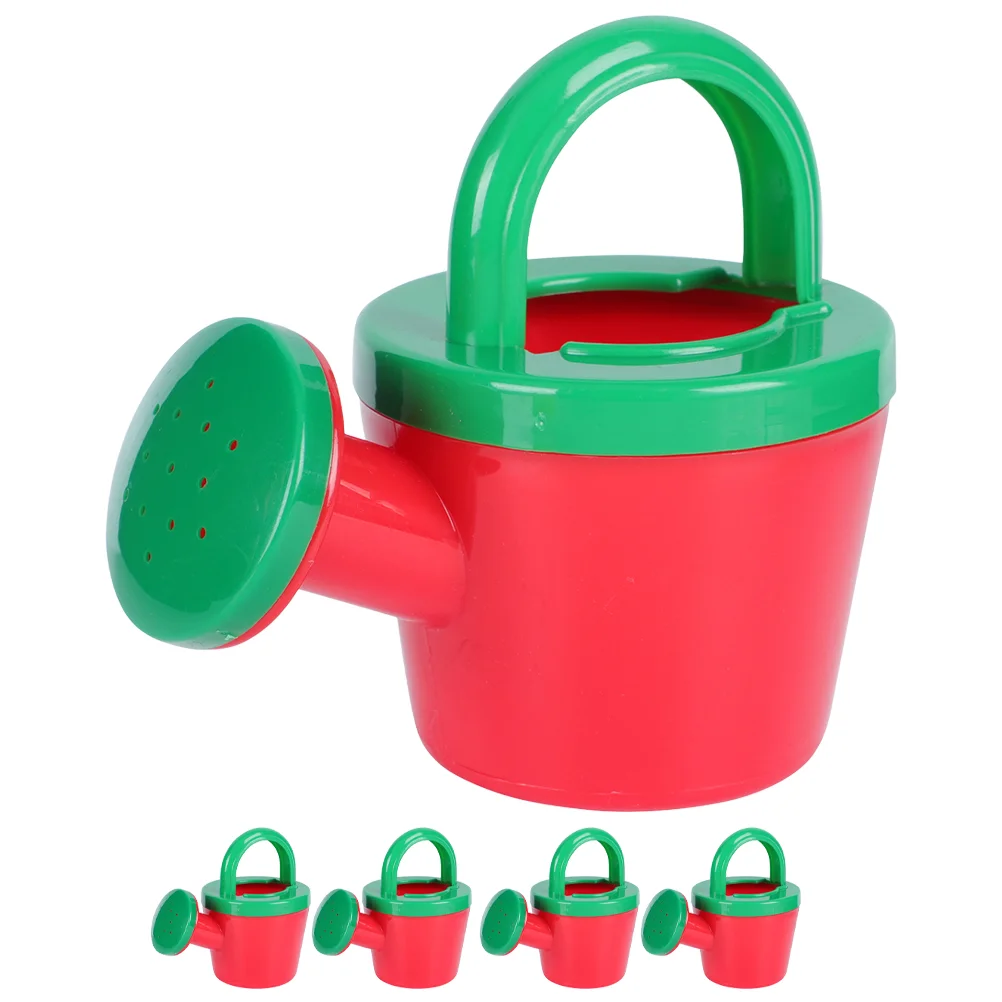 

5 Pcs Watering Can Kids Outdoor Toys Small Plastic Pot Cans Summer Bathing Children Beach Tools