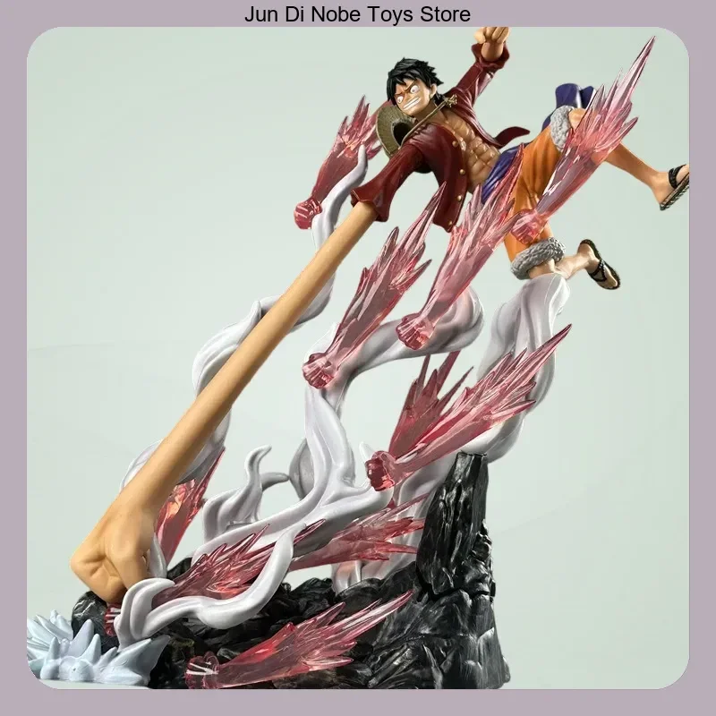 

30cm One Piece Luffy Long Arm Battle Scene Anime Figure Statue Collectible Desktop Decoration Gift