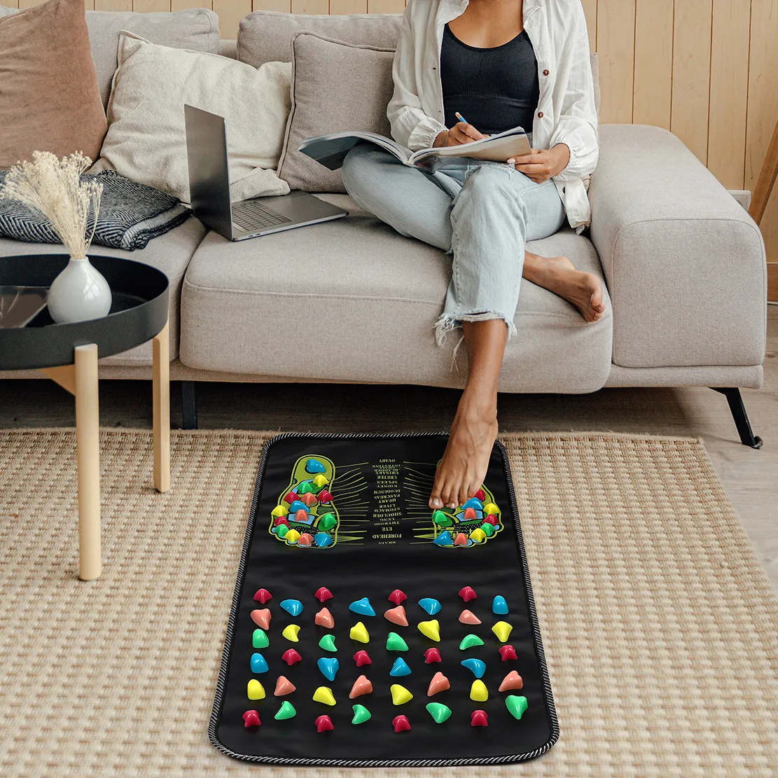 1 pcs Massage Halloween Christmas New Year Massage Foot Pads Foot Massagers Mat Foot Massagers Pad Foot Massager Board Non