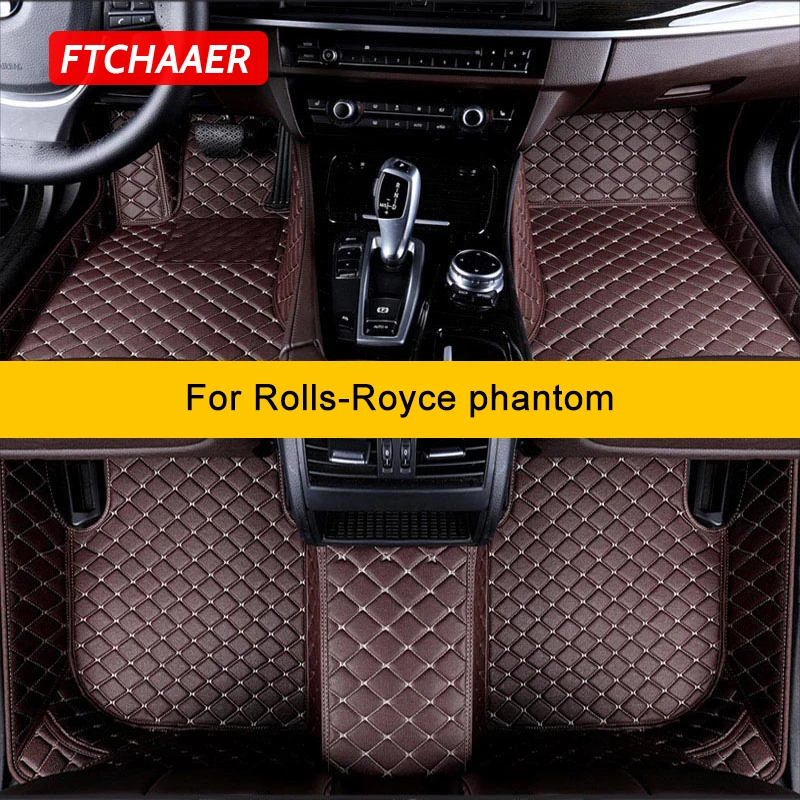 FTCHAAER  Custom Car Floor Mats For Rolls-Royce phantom Auto Carpets Foot Coche Accessorie