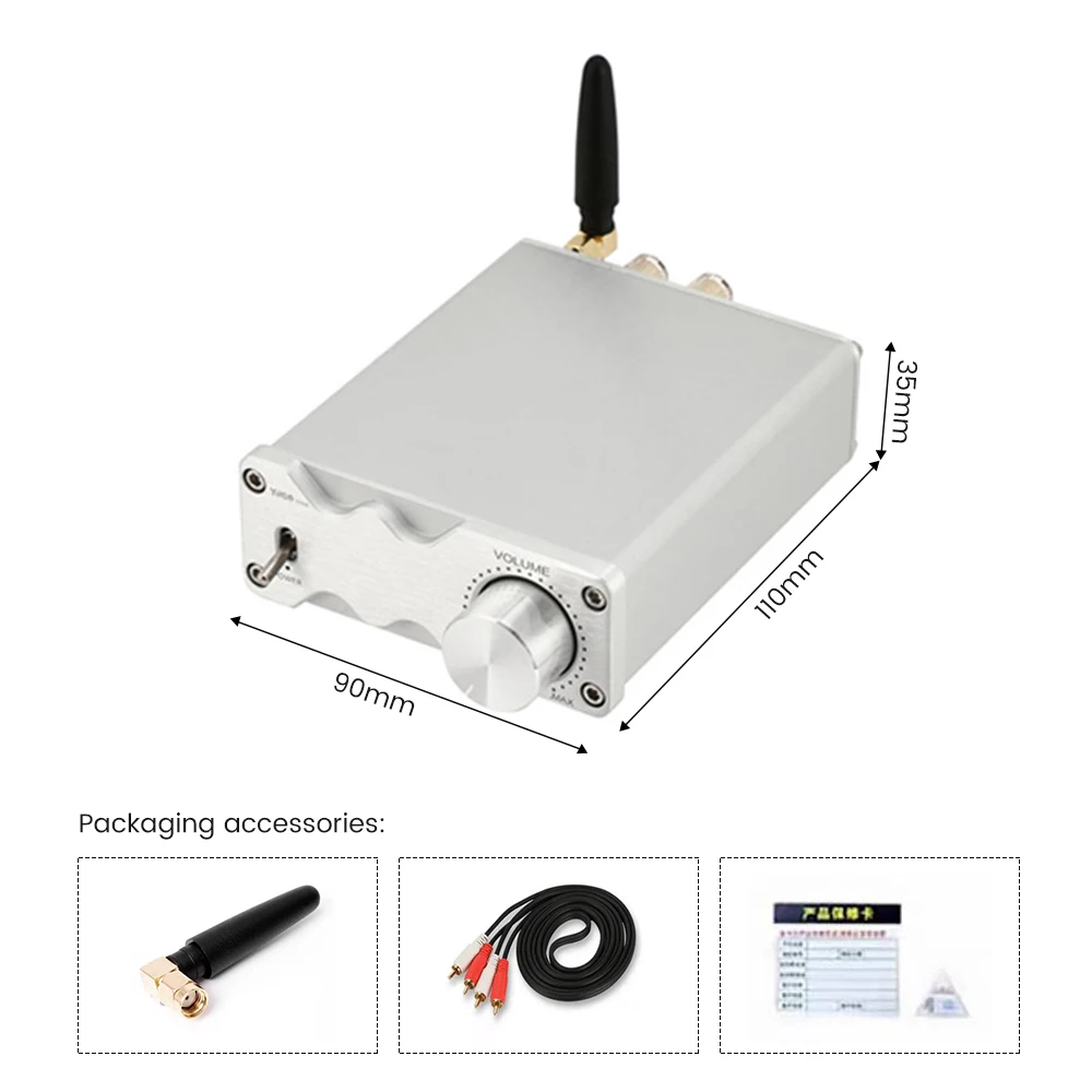 AIYIMA بلوتوث صغير 5.0 مكبرات الصوت TPA3116 HiFi مضخم الصوت 50Wx2 ستيريو مكبر صوت المنزل تضخيم الصوت