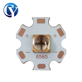 10w 365nm 20mm substrato de cobre alta potência uv led chips 6565 lente de quartzo 3d impressão tinta cola tela seda flexo cura