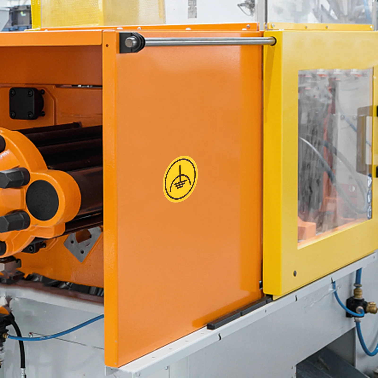 10Pcs Grounding Warning Stickers Equipment Decals Safety Labels Breaker Panel Signs Electrical Machine Warning Decals