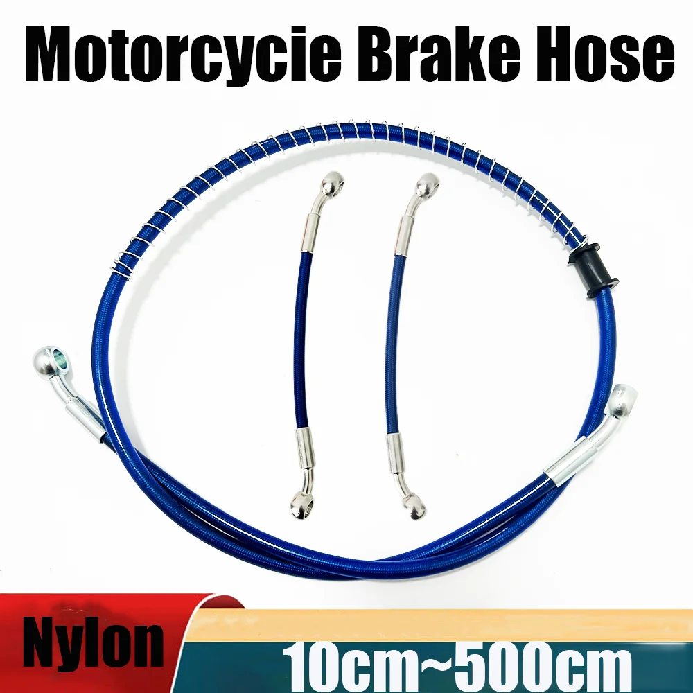 

10cm-500cm M8 Nylon Motorcycle Dirt Bicycle Specific Multi angle High-Temperature Resistant Brake Oil pipe braided Hose FuelPipe