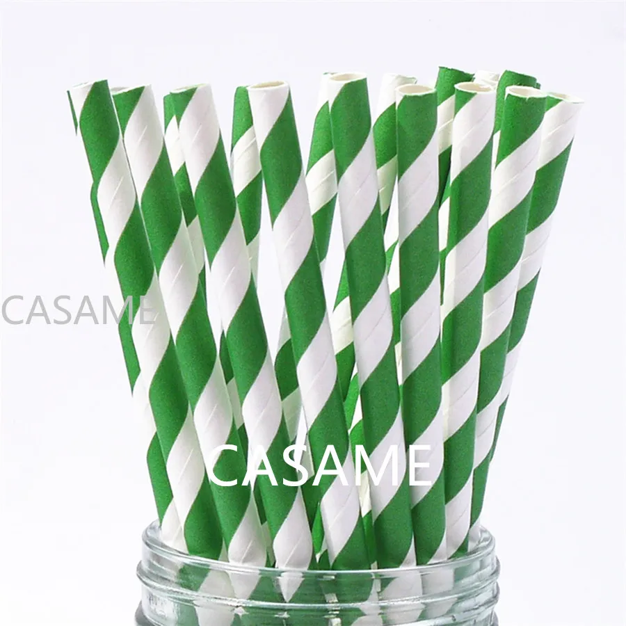 1000pcs Paper straws Halloween colors Chevron Striped Polka Dot Drinking Christmas Paper Straw Wholesale Colorful Paper Straws