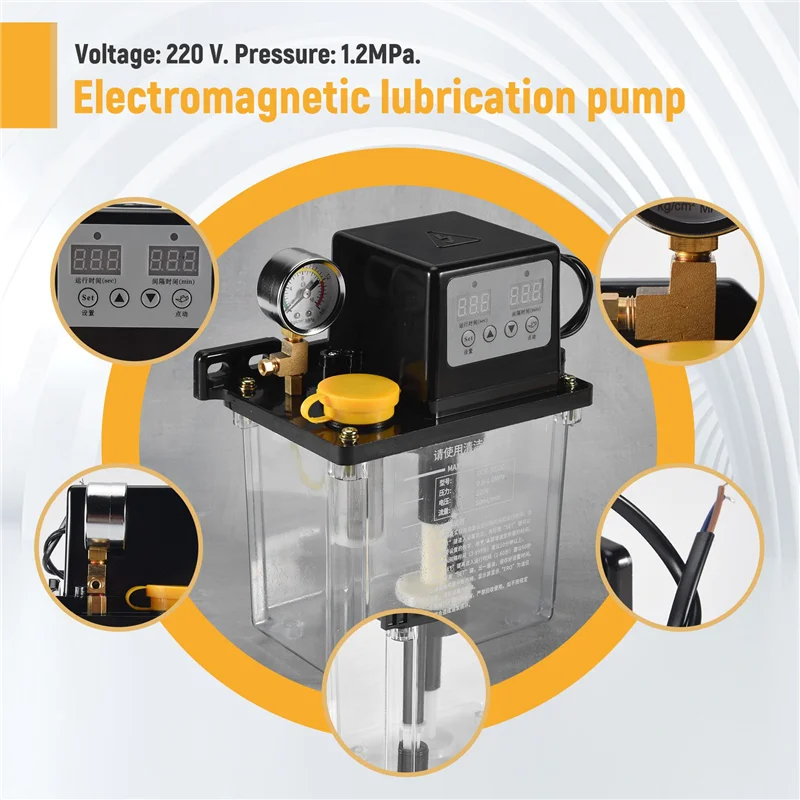 

A42M-2L Насос для смазочного масла Автоматический смазочный масляный насос Электромагнитный смазочный насос Лубрикатор