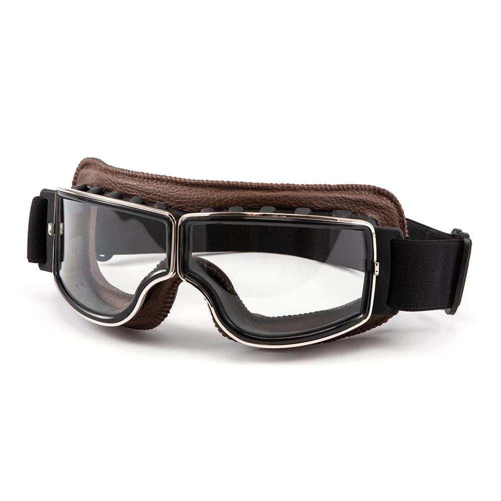 

Motorcycle Helmet Windproof Glasses Sunglasses Universal Retro Motorcycle Glasses Safety Protective Anti-Glare Sunglasses