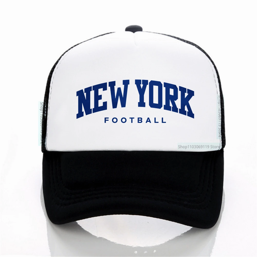 

Unisex NewYork football Letter Baseball Caps summer Outdoor Adjustable Casual Hats Sunscreen breathable Hat Sports mesh Golf Cap