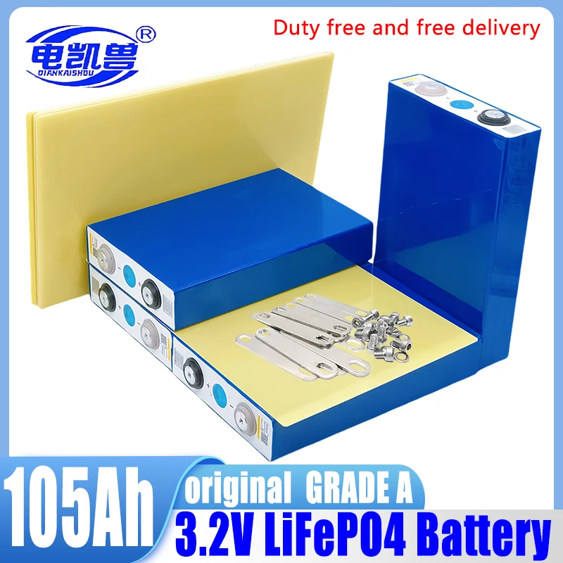 

3,2v 105ah 1-32pcs lifepo4 Batterie Lithium eisen phosphat Batterie DIY RV Boot Home Energy Storag Zelle cn Lager schnelle Lief