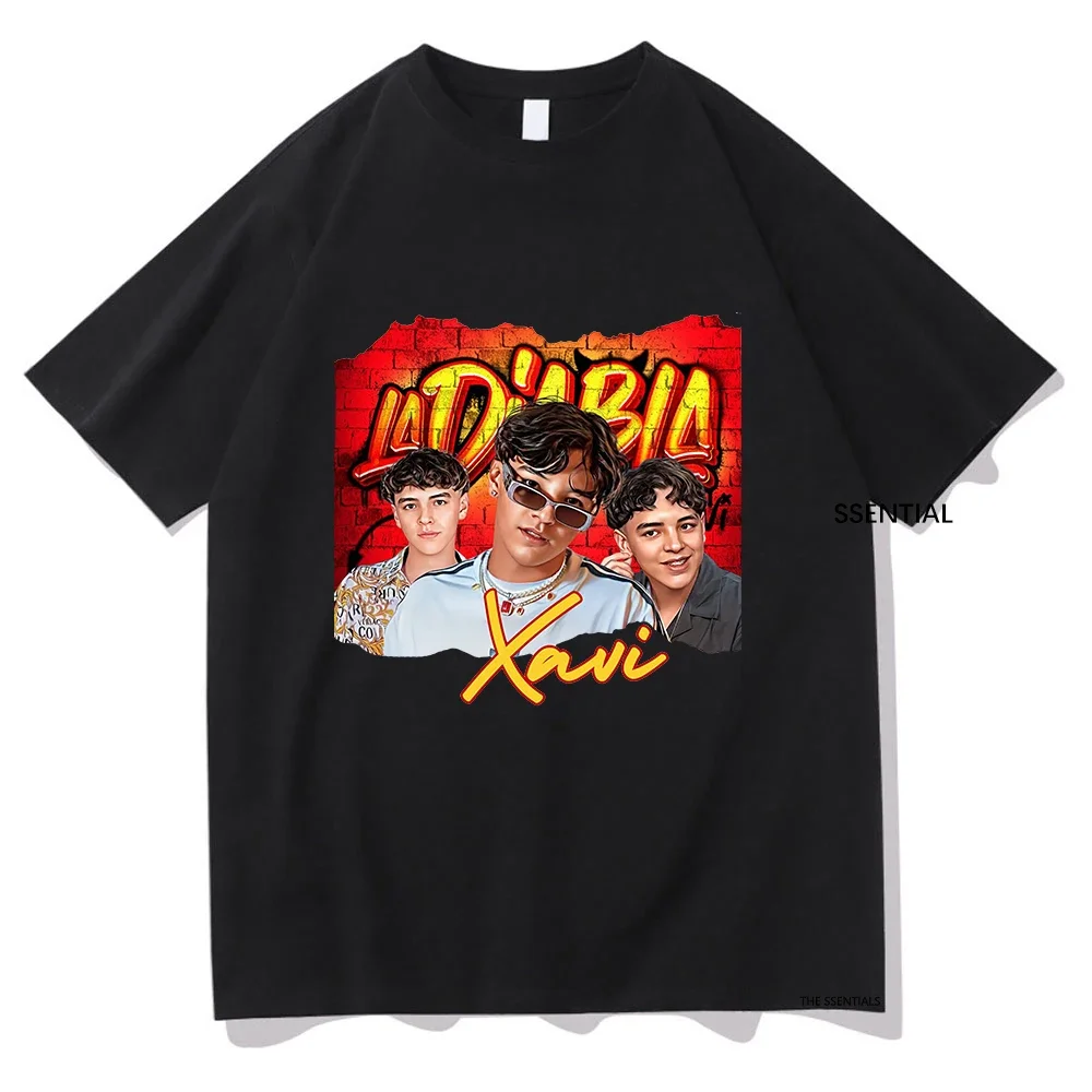 Natanael Cano Xavi La Diabla Album T Shirts Vintage Odzież męska/kobieca Harajuku Estetyczna koszulka Unisex Streetwear Bawełniane topy