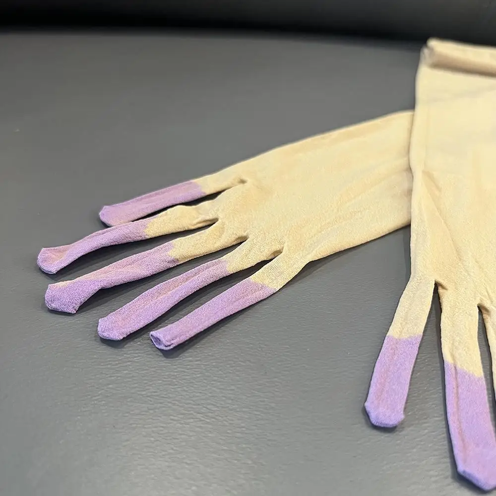 อะนิเมะAlien Stage Lukaสีม่วงถุงมือคริสต์มาสฮาโลวีนCarnival Cosplay Party Propsอุปกรณ์เสริมเกมแฟนของขวัญ