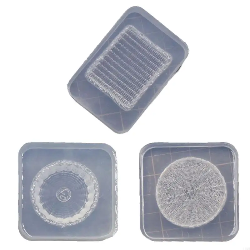 

652F Silicone Mold Clay Fruit Plate Moulds Reusable and Flexible Perfect for Creating Miniature Art and Handmade Crafts