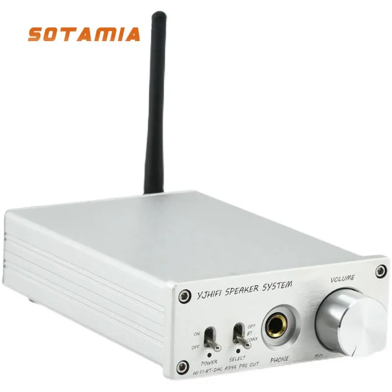 

SOTAMIA Стереофонический аудиофильный усилитель мощности для наушников HIFI TPA6120A2, ЦАП, Bluetooth 5.4, коаксиальный и оптический аудиодекодер LDAC