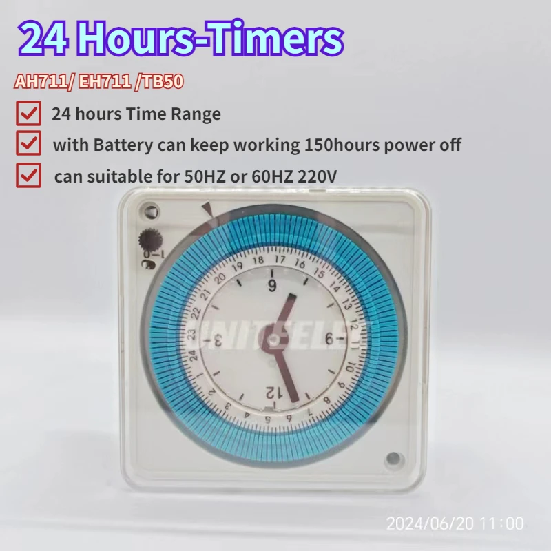 AH711/ EH711/ TB50 High Quality Mechanical Timer With Battery And EnErgy-saving Switch