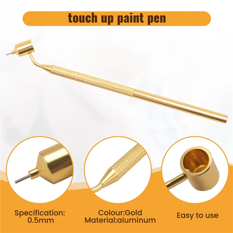 Abln-caneta líquida de linha fina, caneta de aplicação de pintura, caneta marcadora de precisão angular para reparo de arranhões de carro