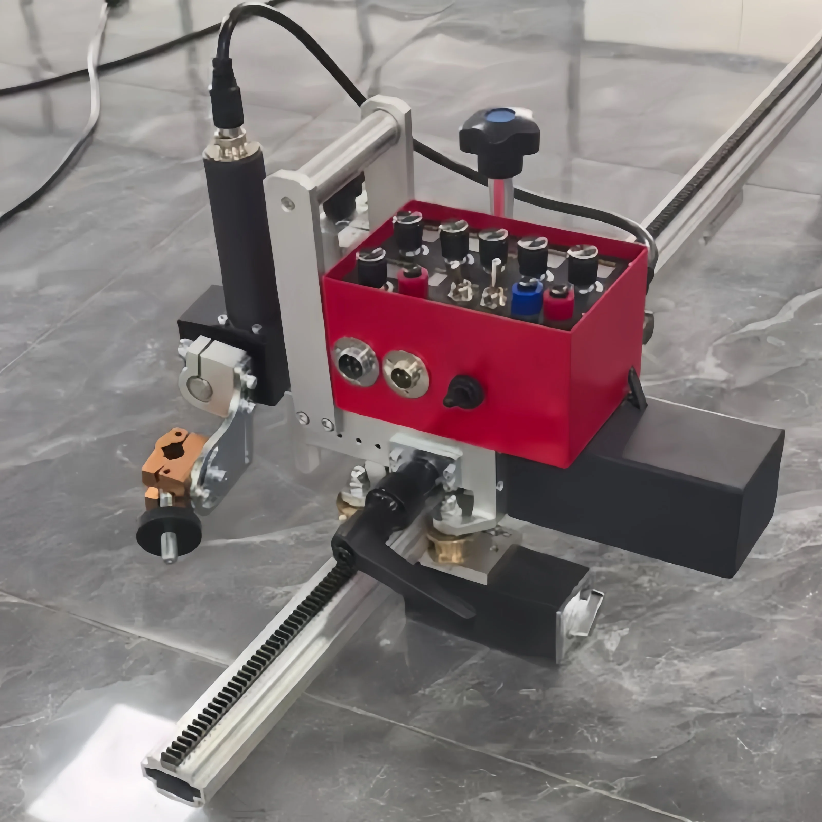 Energy Efficient Automatic CO2 Welding Tractor Welding Carriage for Mig Tank Seam Welding Machine with Straight Track