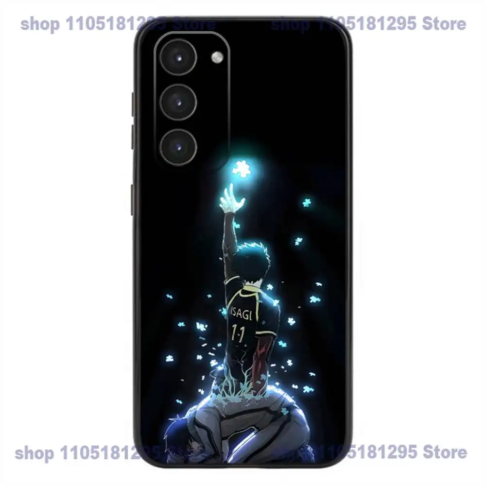 A-Anime Blue Lock Telefoonhoesje Voor Samsung Galaxy A32,21s,22,31,52,53,72,73,Note20,8,9,10 Zachte Siliconen Zwarte Cover