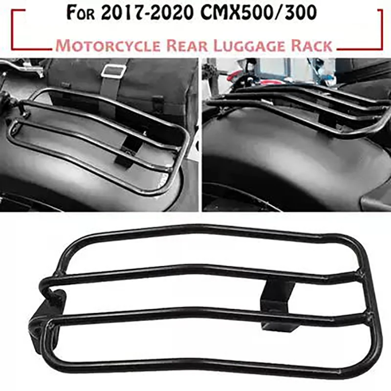 

Black Rear Luggage Rack Tail Rack Touring Carrier For Honda REBEL CM500 CM300 2017+ Motorcycle Accessories