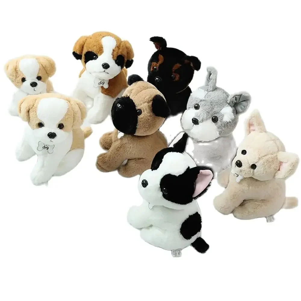 22CM Sitting Puppy Plush Toys Many Varieties Of Teddy Dog Chihuahua Myna Husky Long-haired Dog Doll To A Friend's Birthday Gift