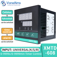 XMTD-608 PID Time Temperature Controller 1300℃ Digital Display Thermoregulator Thermostat 85-265vac with 0-9999min Timer Control