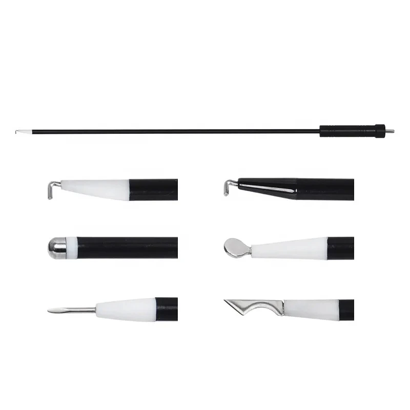 Reusable Laparoscopic Instruments L Hook Monopolar Electric Hook 5*330mm Laparoscopy Spatula Hook Needle Knife Stick