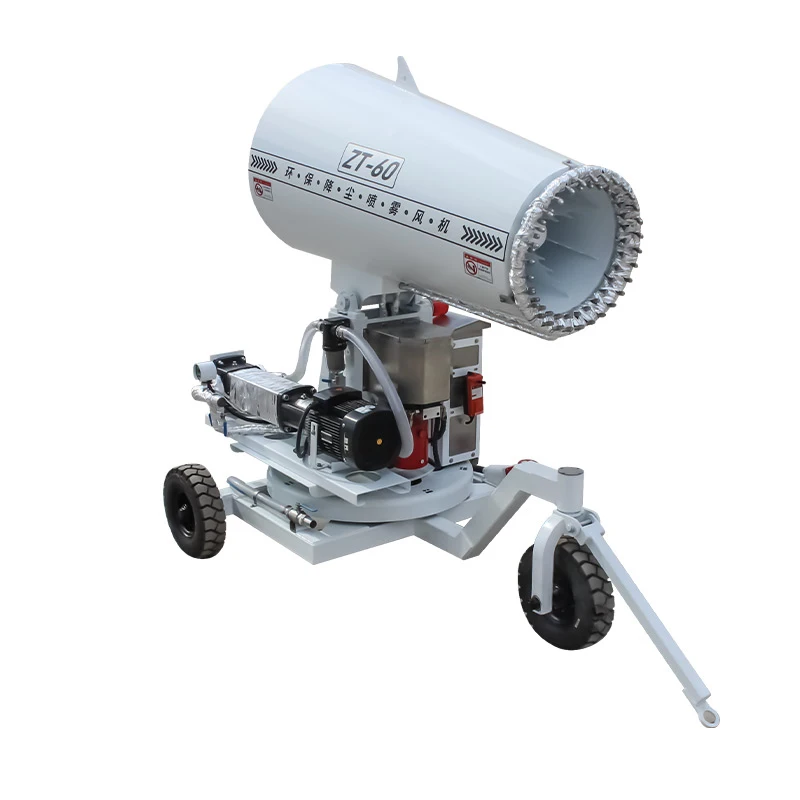 Multi-function Electric Three-wheeled Fog Cannon Truck 360-degree Automatic Remote Spraying Mobile Machine Pump Agriculture 15kw