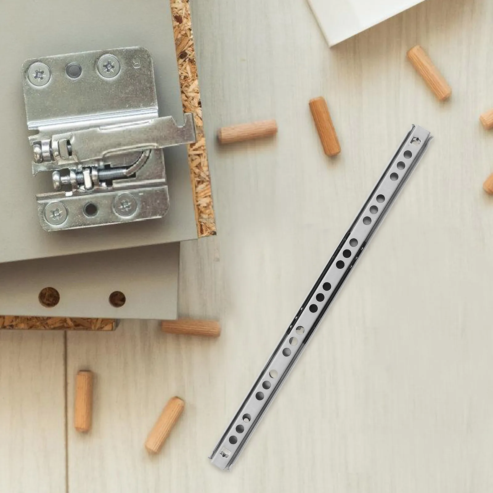 

2Pcs Mini Short Ball Bearing Drawer Slides Full Extension Side Mount Rails for Small Present Boxes Compact Spaces Soft Close