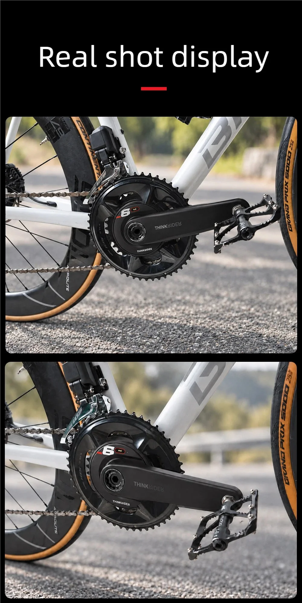 ThinkRider PP6 Fahrrad-Leistungsmessgerät Spider Rennrad 4-Bolzen 110BCD Leistungsmessgerät Spider Doppelseitige Balance ANT+Bluetooth Für Shimano – Detail 11