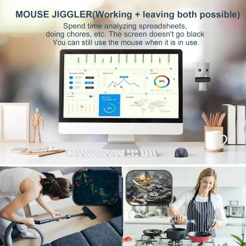 62ka mouse jigglers USB C Mouse Mover Mover