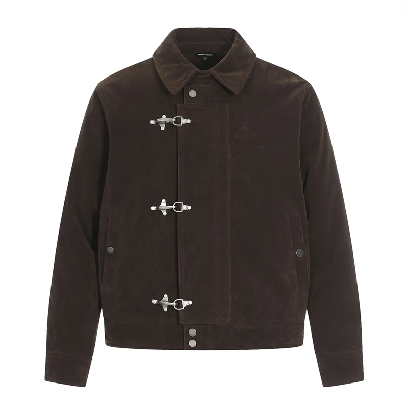 

Autumn Winter Thicken Quilted Jacket Men Women Vintage Fashion Cleanfit Plane Buckle Loose Casual Padded Cotton Jacket Warm Coat