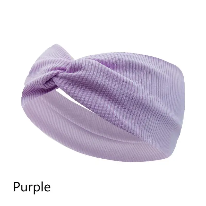 Seidiges Twist-Stirnband aus Stoff mit Gewinde, Yoga, Workout, Laufen, Sport, elastische Haarbänder für Damen, Turban-Haarband für Mädchen – Detail 13