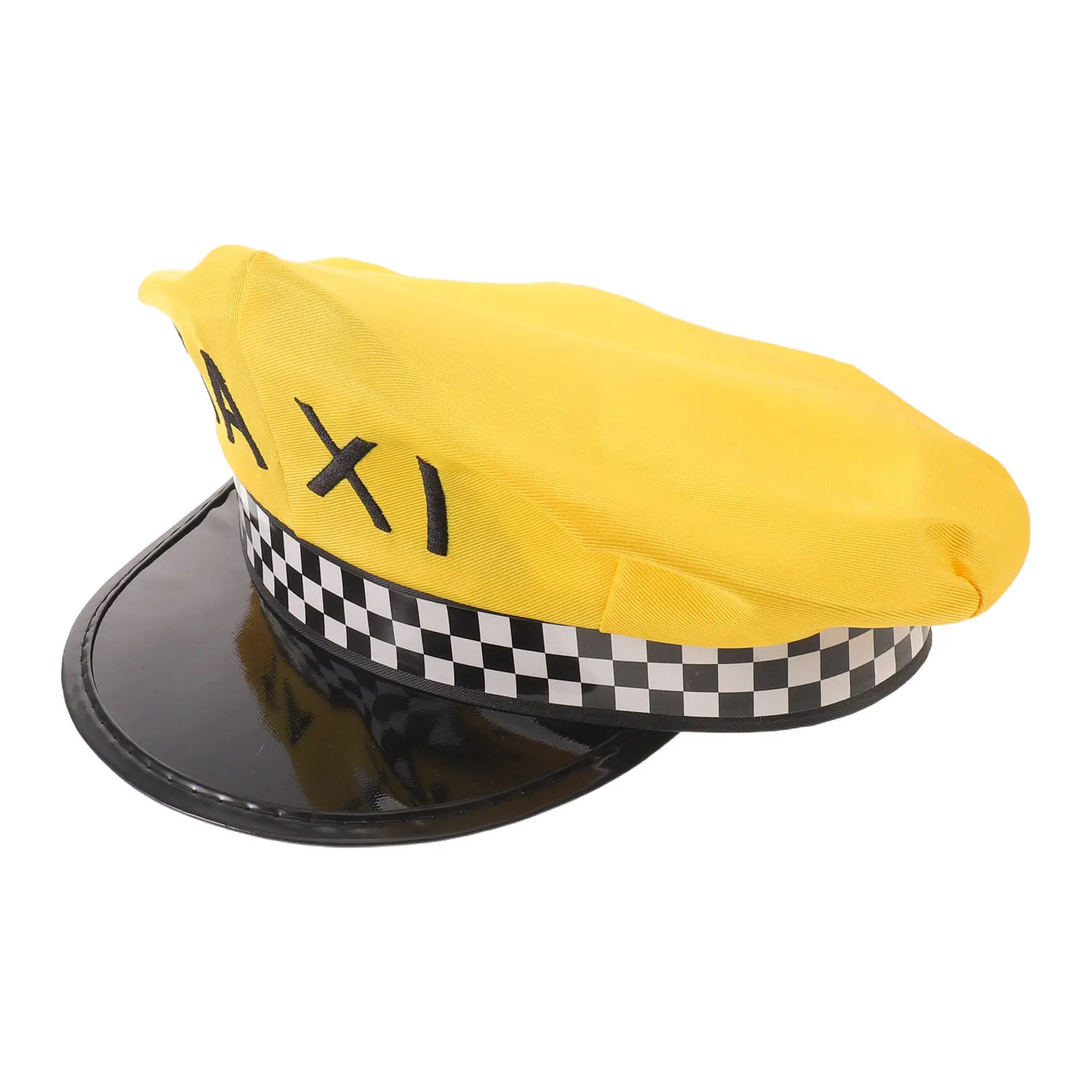 Taxi Driver Hat Vintage Wide Brim for Adults Chauffeur Costume Headwear Halloween Party Role Play Cosplay Accessory Men