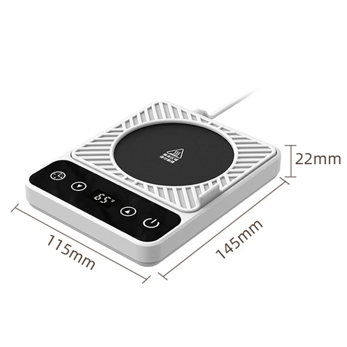 Coffee Cup Heater, Intelligent Electric Coffee Cup Heater,9-Level Temperature Adjustment US Plug-T33C