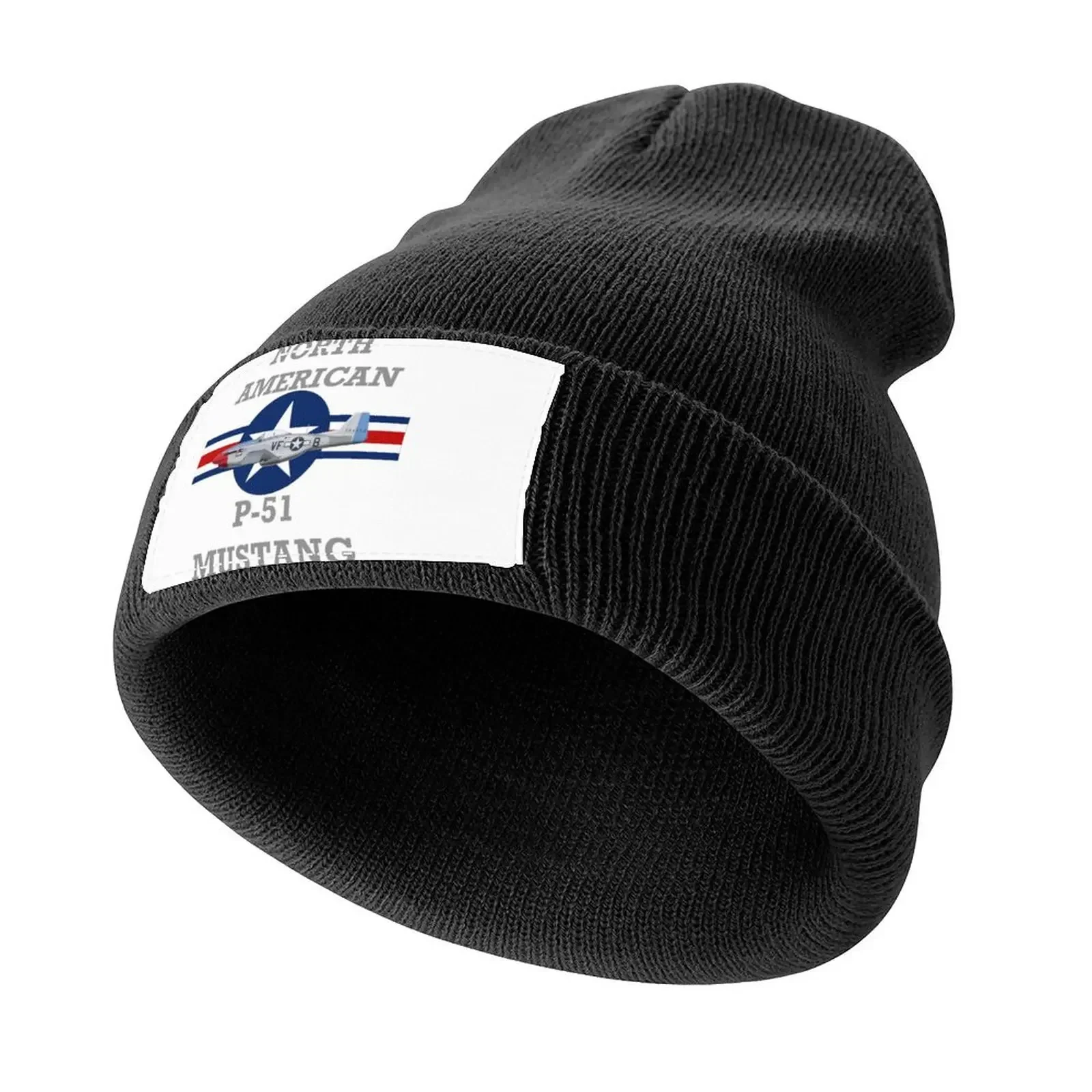 

North American P-51 Mustang Knitted Cap Horse Hat Hood Sunscreen Sun Hat For Children Women's Golf Wear Men's